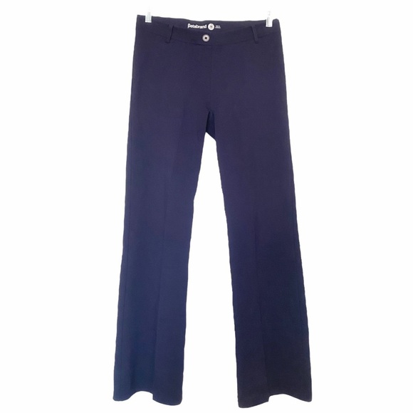 BETABRAND NAVY RAYON NYLON BOOTCUT FLARED STRETCH YOGA PANTS - M - Picture 2 of 8